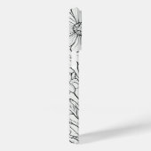 かわいいパーソナライズされた白フローラ野草 Case-Mate iPhoneケース (裏面 / 右)