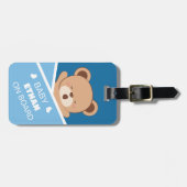 かわいいパーソナライズされた眠いベビーベアーラゲッジタグ ラゲッジタグ (正面横)