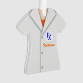 かわいいパーソナライズされた薬剤師 オーナメント (正面)