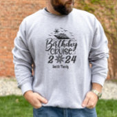 かわいいパーソナライズされた誕生日クルーズシップファミリー Tシャツ