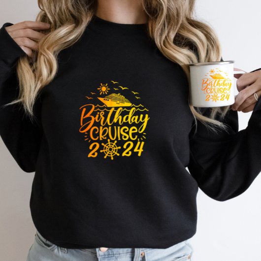 かわいいパーソナライズされた誕生日クルーズシップ家族旅行 Tシャツ