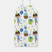 かわいいパーソナライズされた誕生日ボーイ ギフトタグ (裏面)