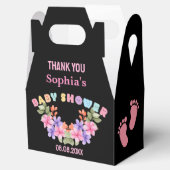 かわいいパーソナライズされた赤ちゃんシャワーお願いボックス フェイバーボックス (オープン)