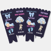 かわいいパーソナライズされた赤ちゃんシャワーお願いボックス フェイバーボックス (見開き)