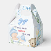 かわいいパーソナライズされた赤ちゃんシャワー フェイバーボックス (裏面サイド)