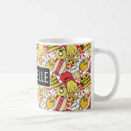かわいいパーソナライズされた食品 コーヒーマグカップ