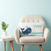 かわいいパーソナライズされた鯨枕 ランバークッション (椅子)