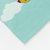 かわいいパーソナライズされた鳥イラストレーション子供へ フリースブランケット (角)