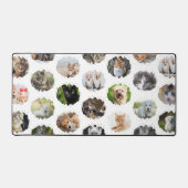 かわいいパーソナライズされた24枚のコラージュ デスクマット (正面)