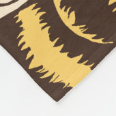 かわいいパーソナライズな蜂のイラストレーションを-ブンブンいう音 フリースブランケット (角)