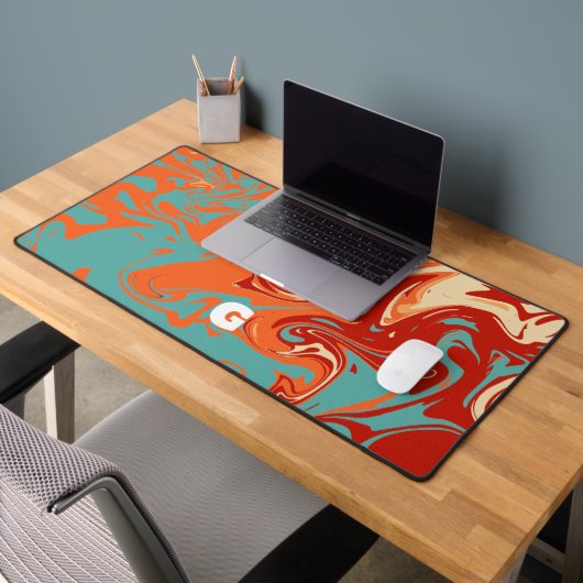 かわいいパーソナライズパステルマーベル デスクマット (オフィス2)