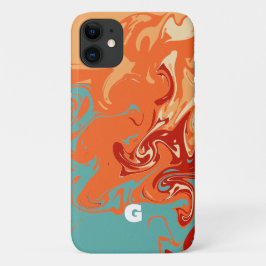 かわいいパーソナライズパステルマーベル iPhone 11 ケース