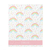 かわいいパーソナライズレインボースターパステル雲スイート