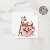 かわいいパーティの招待状 ノートカード (正面/裏面インサイチュ)