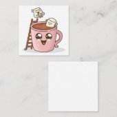 かわいいパーティの招待状 ノートカード (正面/裏面)