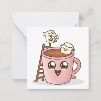 かわいいパーティの招待状 ノートカード