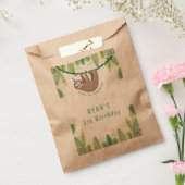 かわいいパーティーは青と白の帽子の誕生日 フェイバーバッグ (封をした状態)