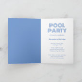 かわいいパーティークジラ 招待状 (内部)