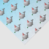 かわいいパーティークジラ 薄葉紙 (詳細)