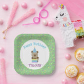 かわいいパーティーテディベア誕生日 ペーパープレート (パーティー)