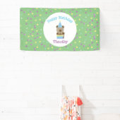 かわいいパーティーテディベア誕生日 横断幕 (インサイチュ)