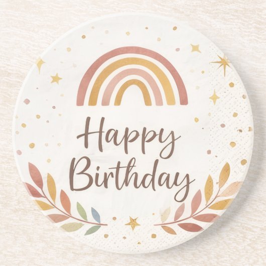 | かわいいパーティードリンクコースター | 子供の誕生日飾り | コースター (正面)