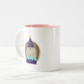 かわいいパーティーハリネズミ ツートーンマグカップ (正面左)