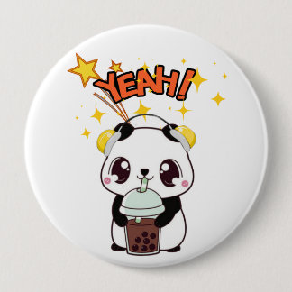 かわいいパーティーパンダ 缶バッジ