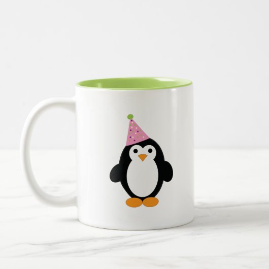 かわいいパーティーペンギン ツートーンマグカップ (左)