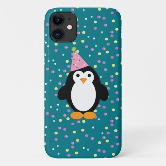 かわいいパーティーペンギン Case-Mate iPhoneケース (裏面)