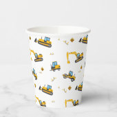 かわいいパーティー供給建築ダンプトラックテーマ 紙コップ (左)