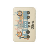 かわいいパーティー動物たちパーソナライズされた|過去記事 バスマット (正面縦)