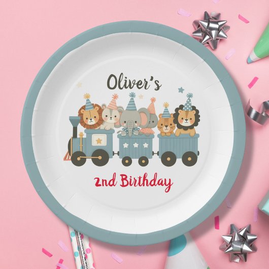 かわいいパーティー動物たちパーソナライズされた|過去記事 ペーパープレート