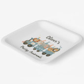 かわいいパーティー動物たちパーソナライズされた|過去記事 ペーパープレート (傾斜あり)