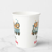 かわいいパーティー動物たちパーソナライズされた|過去記事 紙コップ (右)