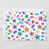 かわいいパーティー動物誕生日招待状 招待状 (裏面)