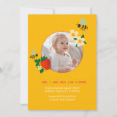 かわいいパーティー招待状 招待状 (裏面)