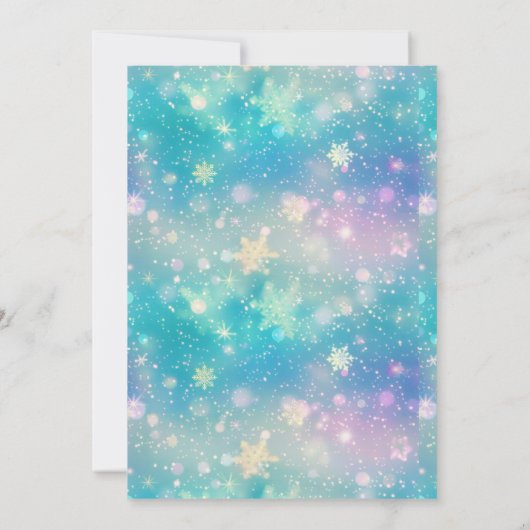 かわいいパーティー誕生日ボーイウォーターカラーペンギン 招待状 (裏面)