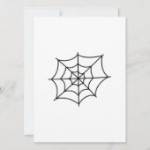 かわいいパープルウィッチ ハロウィン 招待状 (裏面)