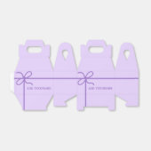 かわいいパープルカスタム フェイバーボックス (折り畳みなし)