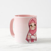 かわいいヒジャブマグカップ ✨ マグカップ (正面左)