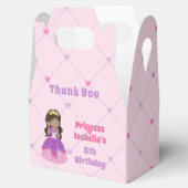 かわいいヒスパニックプリンセスガールピンク誕生日パーティー フェイバーボックス (オープン)