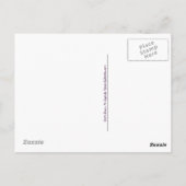 かわいいヒッピーのタイダイ・ピースベイビー ポストカード (裏面)