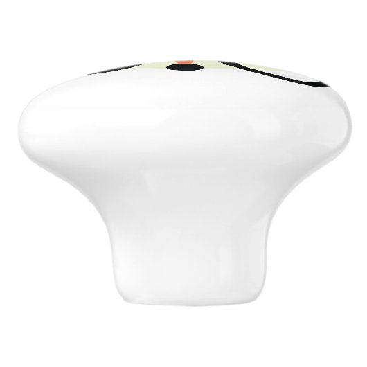 かわいいヒップスターのアカギツネ セラミックノブ (側面)