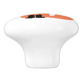 かわいいヒップスターのアカギツネ セラミックノブ (側面)