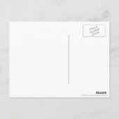 かわいいヒップスターの猫柄 ポストカード (裏面)