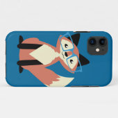 かわいいヒップスターガラスのキツネ Case-Mate iPhoneケース (裏面(横))