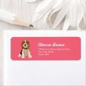 かわいいヒップスタービーグルパピードッグfor愛犬家 ラベル (インサイチュ)