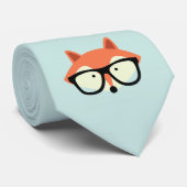 かわいいヒップスターレッドキツネ ネクタイ (ロール)