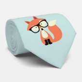 かわいいヒップスターレッドキツネ ネクタイ (ロール)